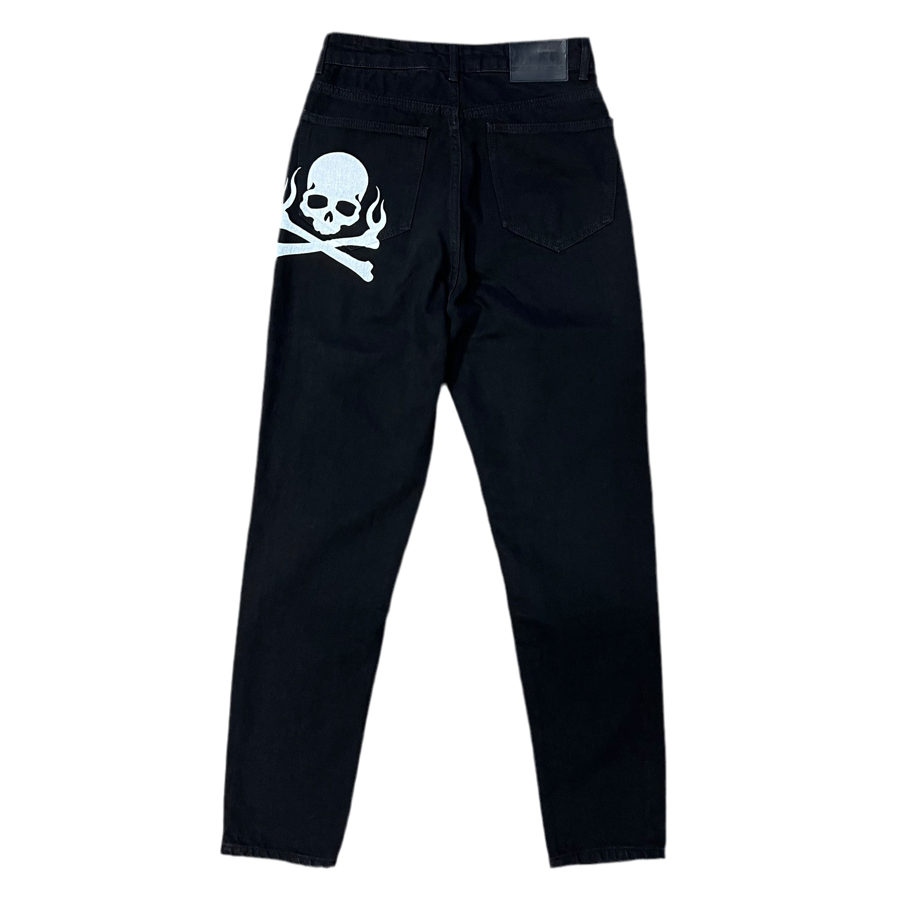 Jeans Vision Of Super Black Denim Skull