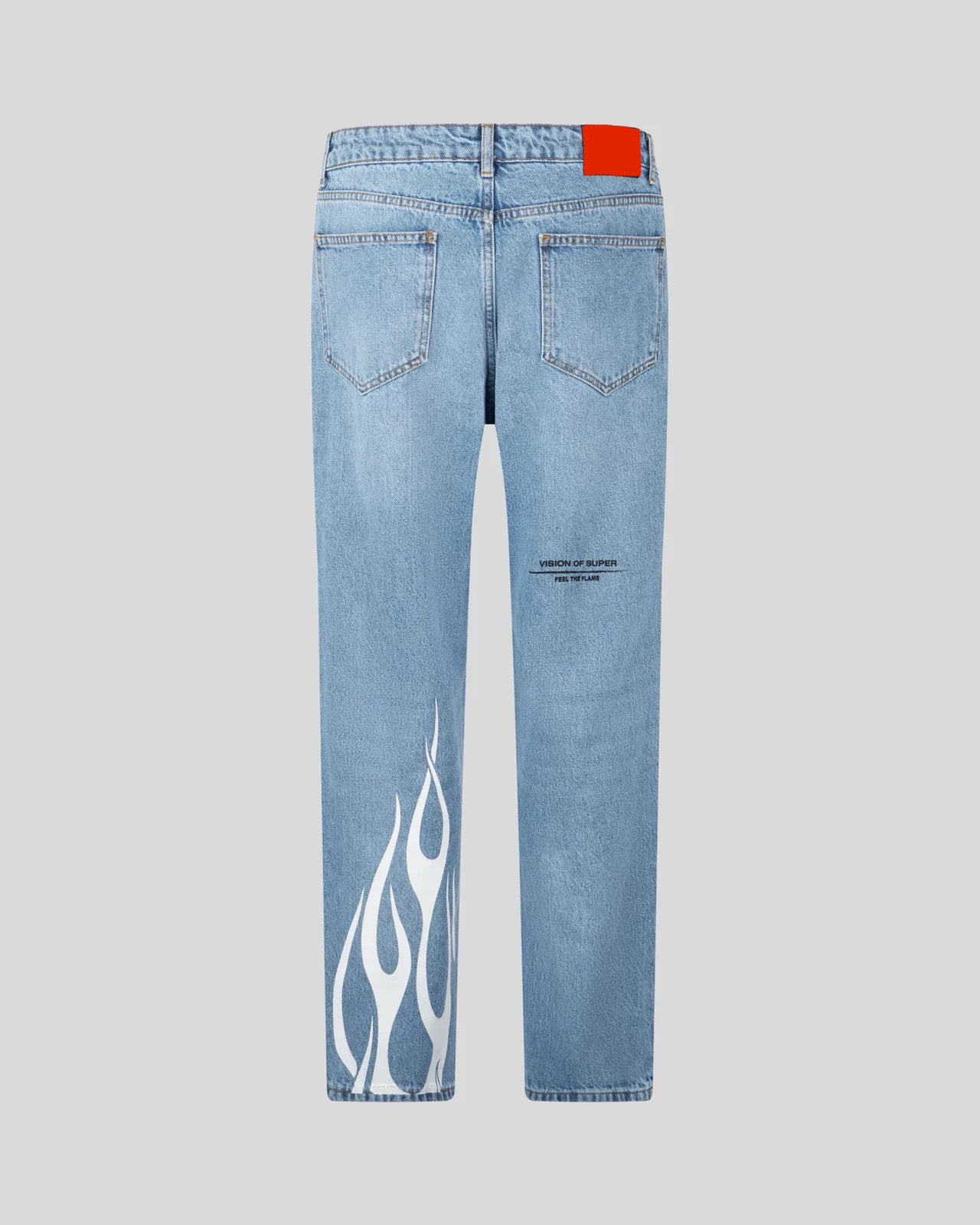 Vision Of Super Jeans Denim Blue Flame